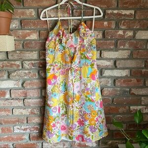 Liberty of London Dress Floral Halter Mini